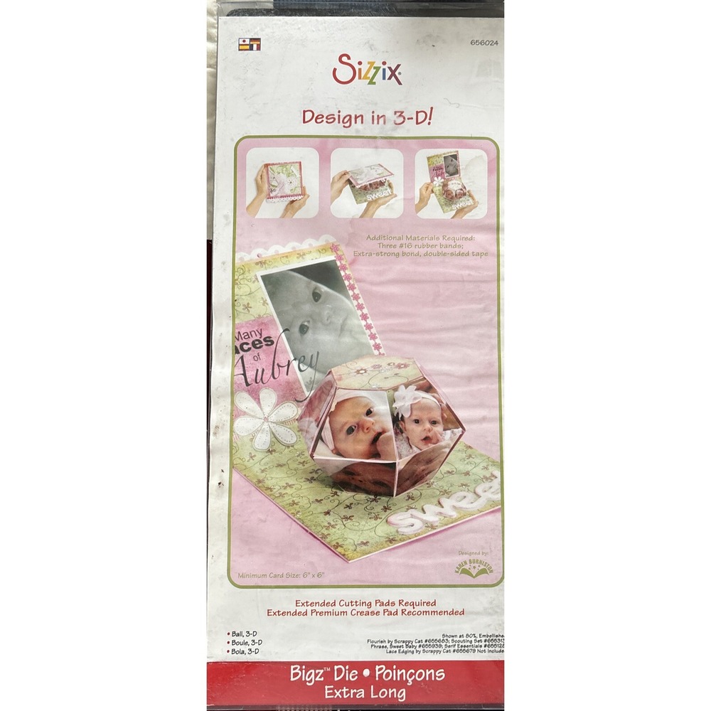 Sizzix Bigz XL BALL‎ 3-D POP-UP 656024 Must Have!!!